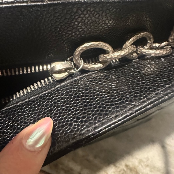 SOLD Chanel Black Quilted Medallion Silver Hardware - Picture 6 of 9